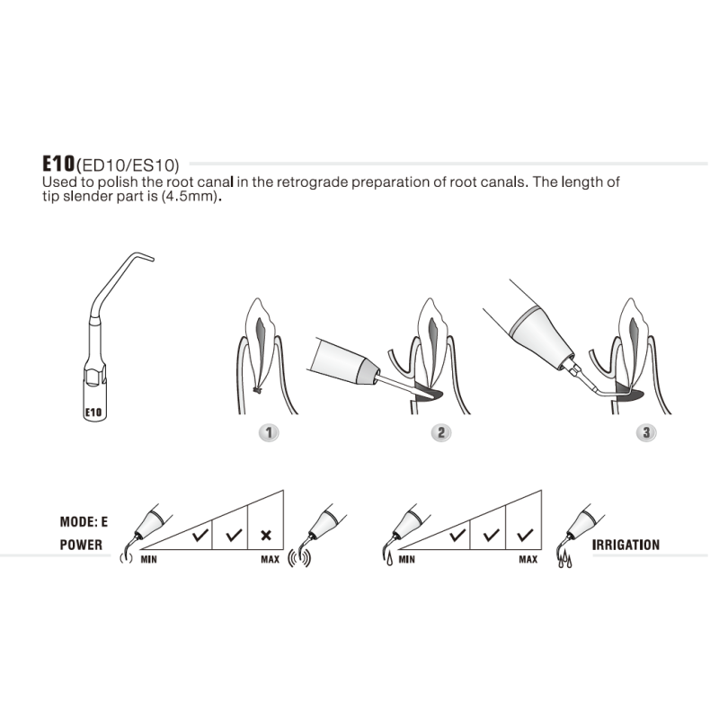 Insert ED10 compatible Satelec