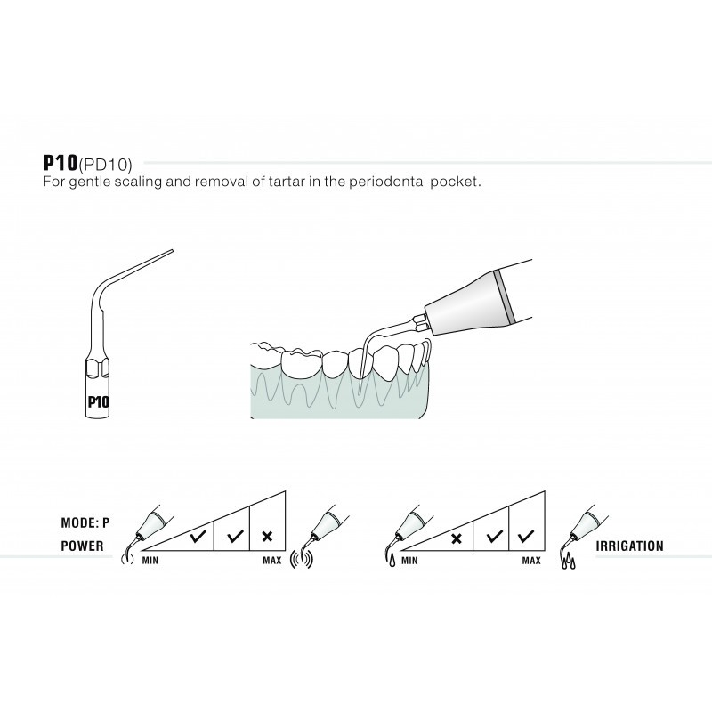 Insert P10/PD10 compatible N°10Z Satelec