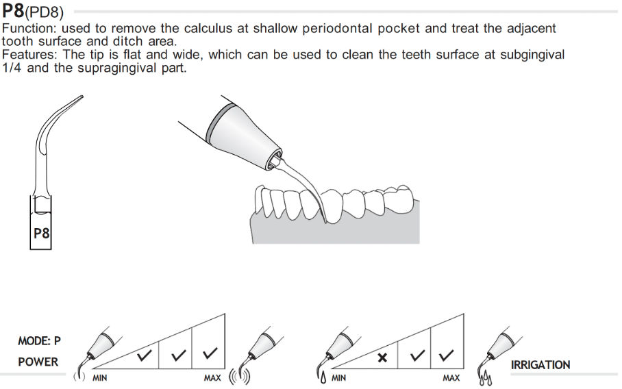 Insert P8 compatible EMS